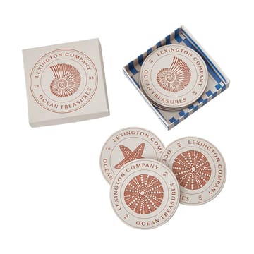 Ocean Treasures coasters 六件套装 - 蓝色 - Lexington