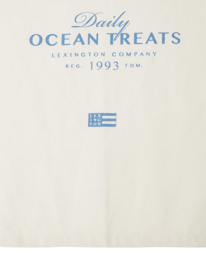 Ocean treats printed Cotton 厨房巾 50x70 cm - 白色 - Lexington