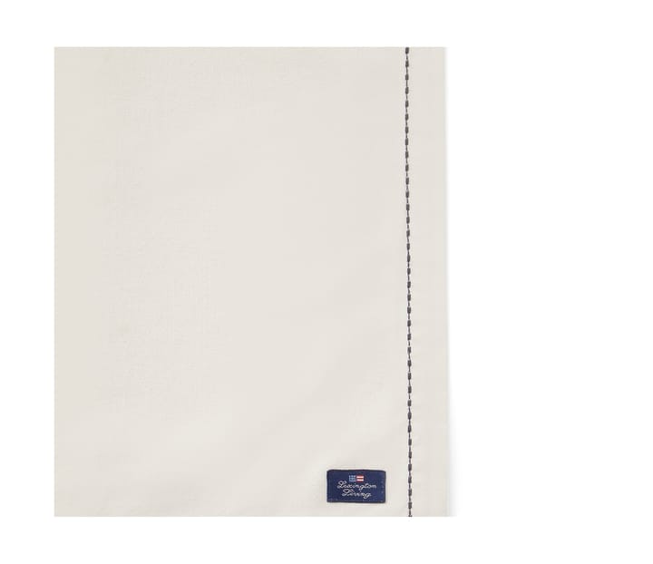 Org Cotton Oxford 餐垫 stitches 40x50 cm - Beige-dark grey - Lexington