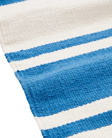 Organic Striped Cotton entrace 地毯 70x130 cm - 蓝色-白色 - Lexington