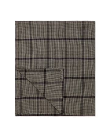 Pepita Check Cotton Linen 桌布 150x250 cm - 深灰色-米色 - Lexington