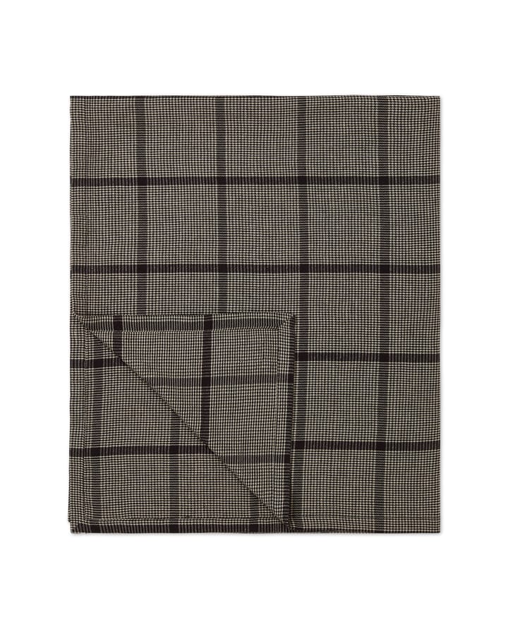 Pepita Check Cotton Linen 桌布 150x250 cm, 深灰色-米色 Lexington