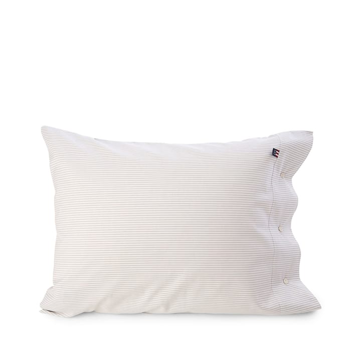 Pin Point pillowcase, 灰色/白色 Lexington