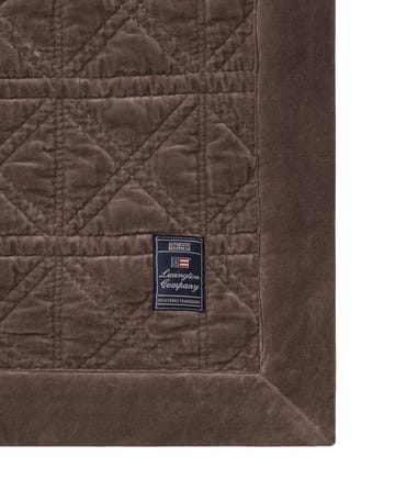 Rattan Quilted Velvet 床罩 160x240 cm - 褐色 - Lexington