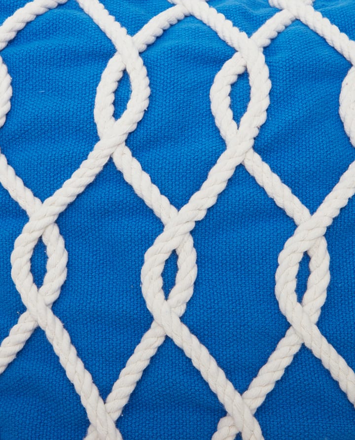 Rope Deco Canvase 枕头套 50x50 cm - Blue-white - Lexington