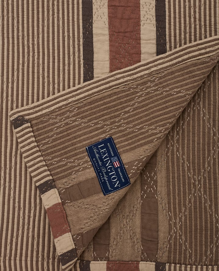 Side Striped Soft Quilted 床罩 240x260 cm - 米色 - Lexington