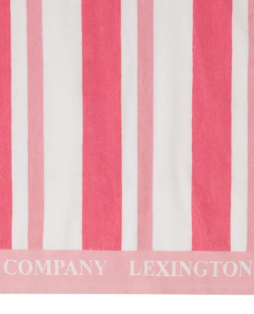 Striped Cotton Terry beach 毛巾 100x180 cm - Cerise - Lexington