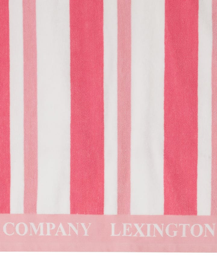 Striped Cotton Terry beach 毛巾 100x180 cm - Cerise - Lexington