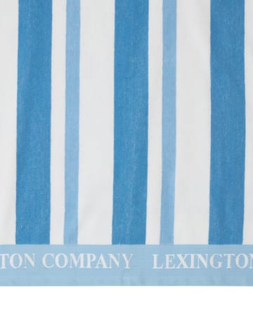 Striped Cotton Terry beach 毛巾 100x180 cm - 蓝色 - Lexington