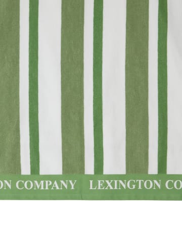 Striped Cotton Terry beach 毛巾 100x180 cm - 绿色 - Lexington