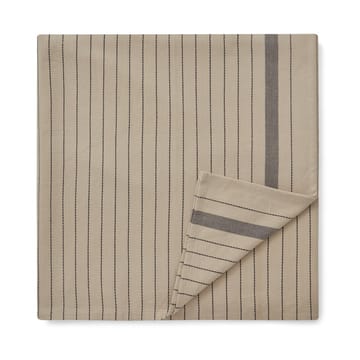 Striped Organic Cotton 桌布 150x250 cm - Beige-dark grey - Lexington