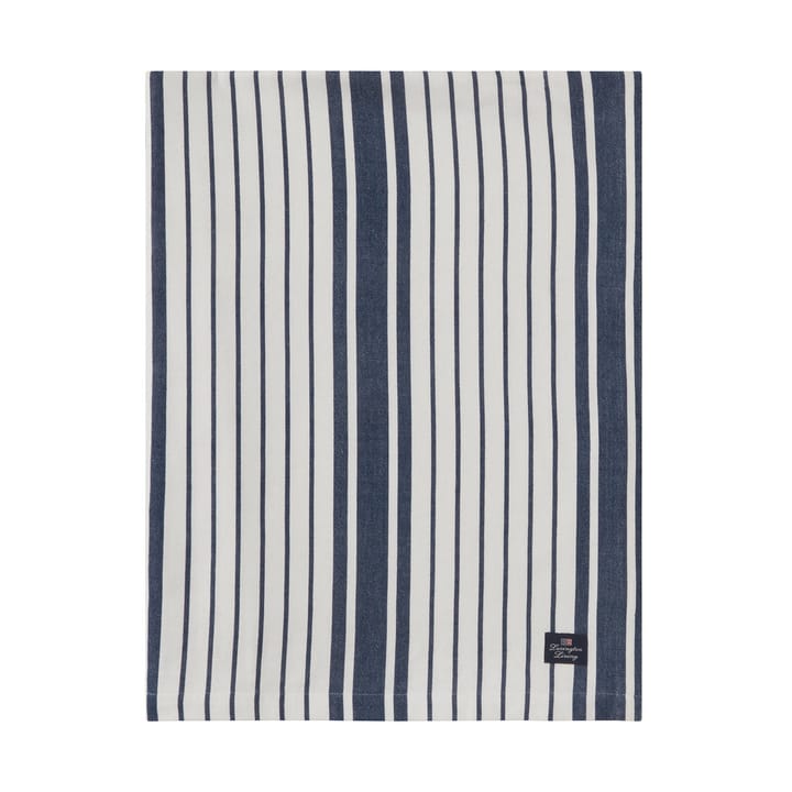 Striped Organic Cotton 桌布 150x250 cm - 藏青 - Lexington