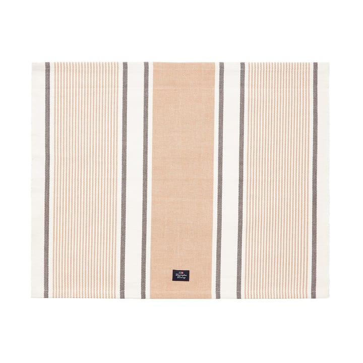 Striped Organic Cotton 桌布 40x50 cm - 米色 - Lexington