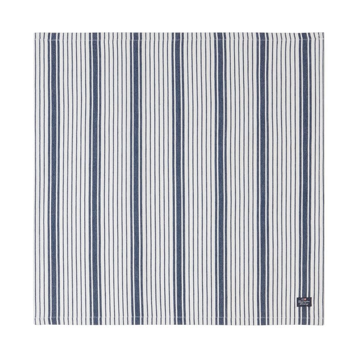 Striped Organic Cotton 餐巾纸 50x50 cm - 藏青 - Lexington