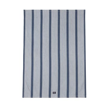 Striped organic cotton 厨房巾 50x70 cm - 藏青 - Lexington