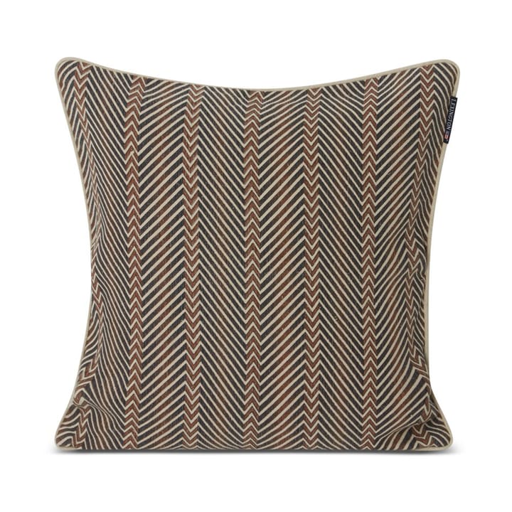 Zig Zag Printed 枕头套 50x50 cm - Brown-beige - Lexington