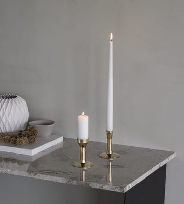 Curve Candlestick - Gold, pillar - LIND DNA