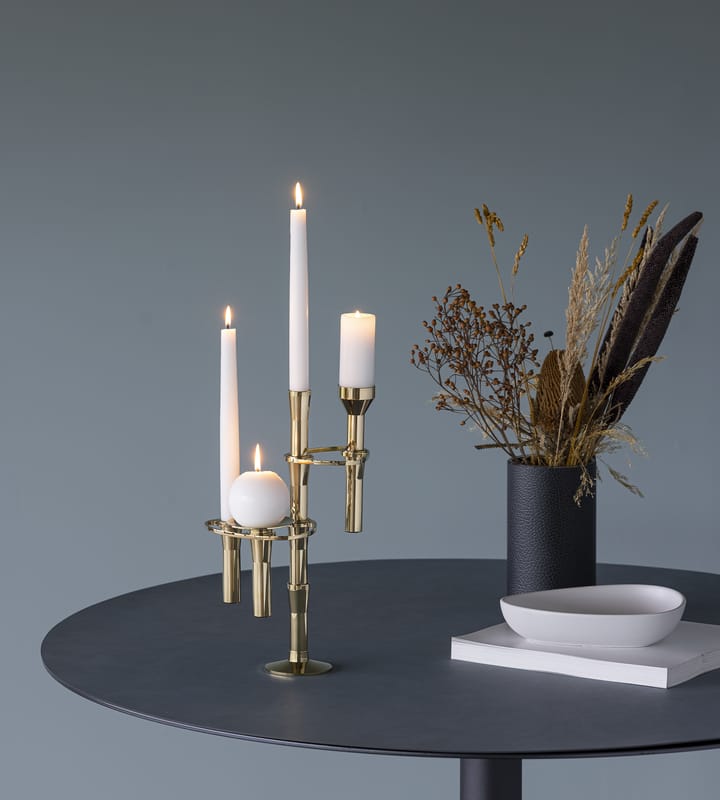 Curve Candlestick - Gold, pillar - LIND DNA