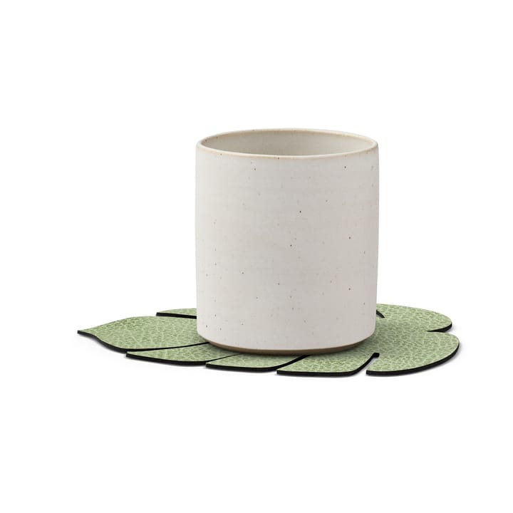 Monstera Leaf Hippo coaster, Olive 绿色 LIND DNA