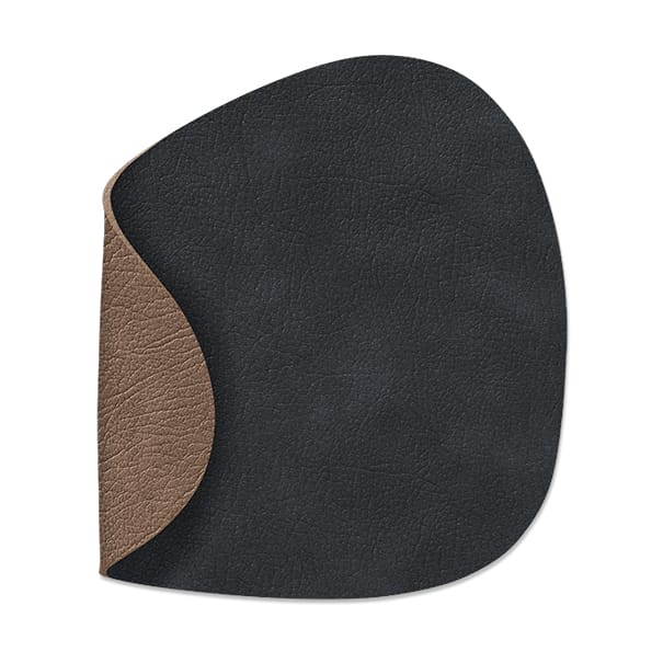 Nupo coaster reversible curve 1 pcs, 黑色-棕色 LIND DNA