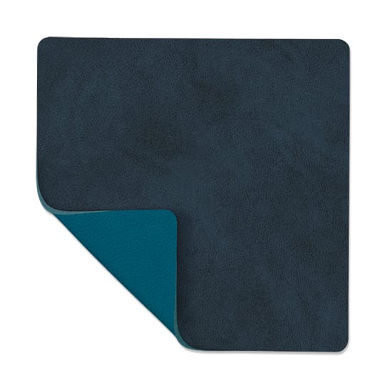 Nupo coaster square reversible 1 pcs - Midnight 蓝色-petrol - LIND DNA