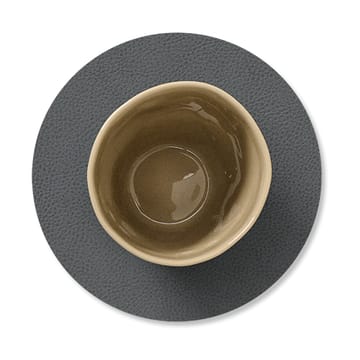 Serene coaster circle Ø10 cm - Anthracite - LIND DNA