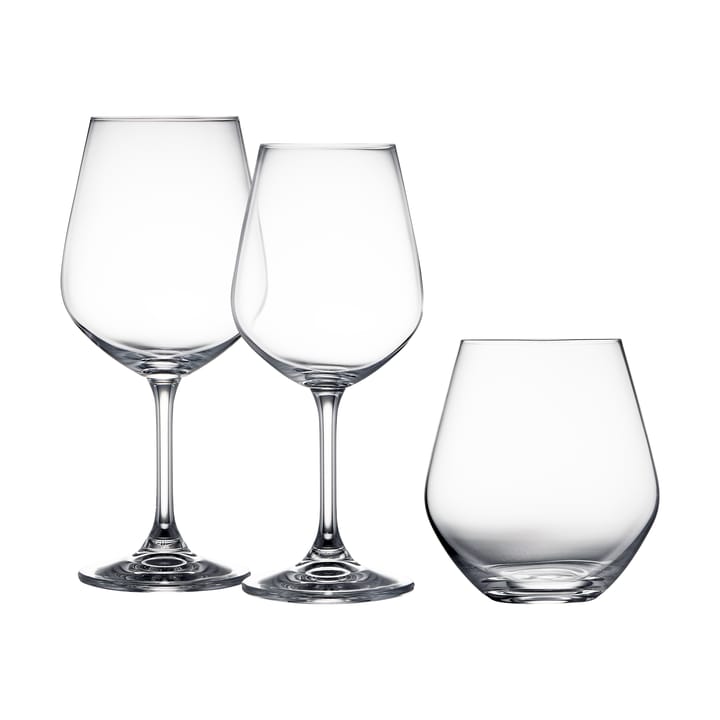 Lyngby Glas 玻璃 set 18件, Crystal Lyngby Glas