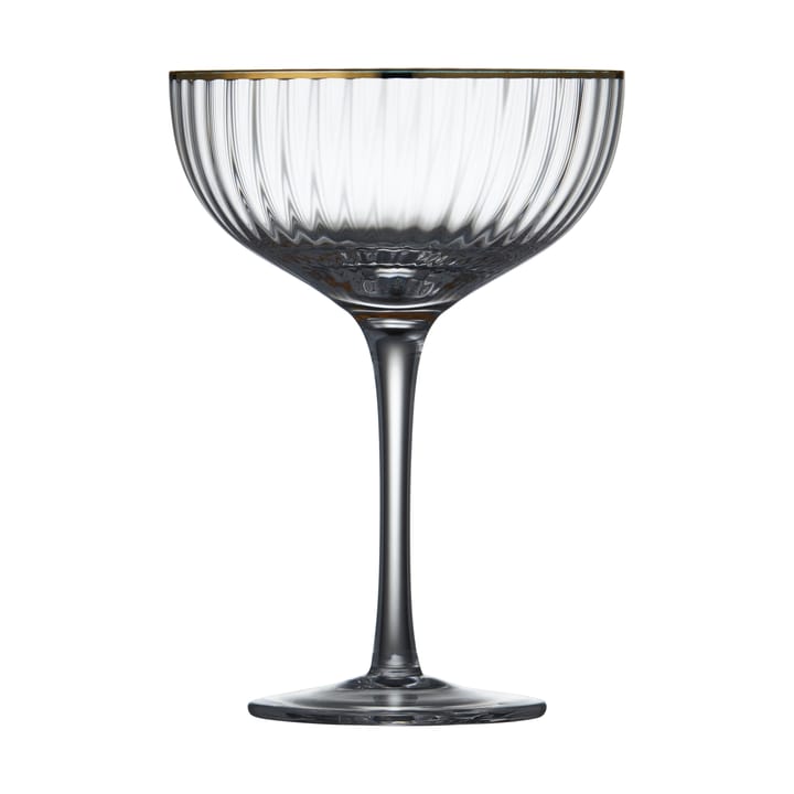 Palermo Gold cocktail 玻璃 31.5 cl 四件套装, Clear-gold Lyngby Glas