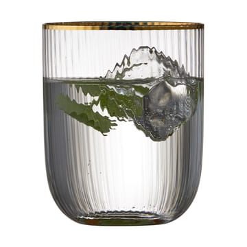 Palermo Gold tumbler 玻璃 35 cl 四件套装 - Clear-gold - Lyngby Glas