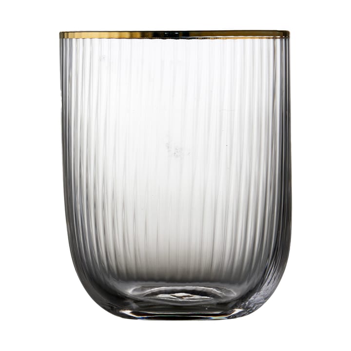 Palermo Gold tumbler 玻璃 35 cl 四件套装, Clear-gold Lyngby Glas