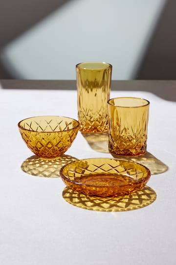 Sorrento 小 盘子 Ø16 cm 四件套装 - Amber - Lyngby Glas