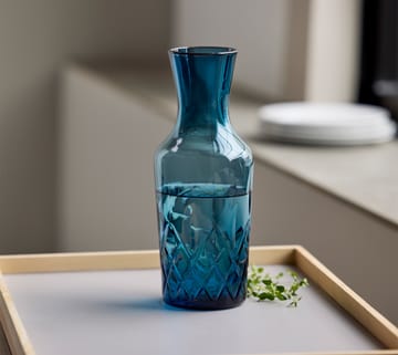 Sorrento water 水瓶/玻璃水瓶 1 L - 蓝色 - Lyngby Glas