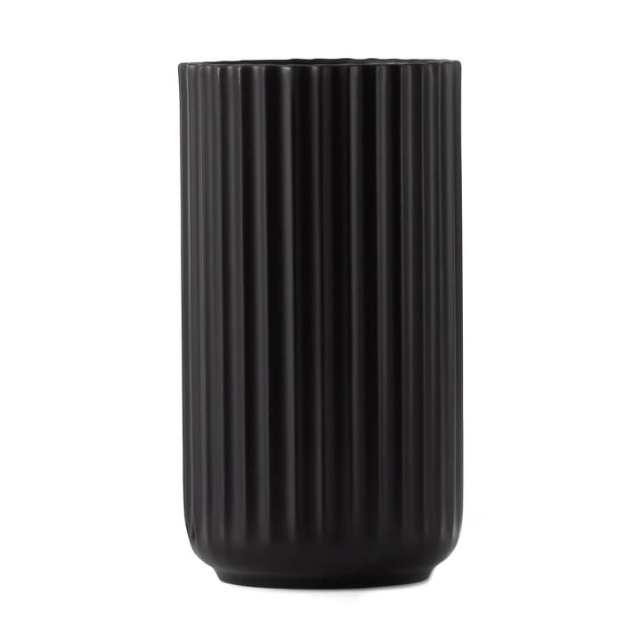 Lyngby 花瓶 black matte - 15 cm - Lyngby Porcelæn