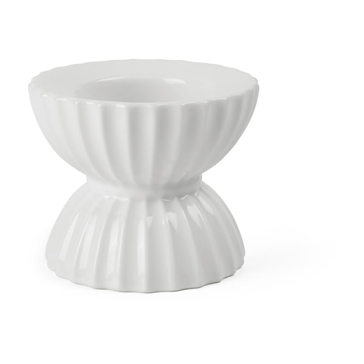 Lyngby Tura tealight holder Ø8 cm - 白色 - Lyngby Porcelæn