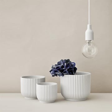 Lyngby 花盆  white - Ø18,9 cm - Lyngby Porcelæn