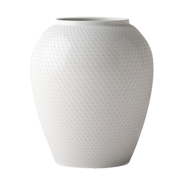 Rhombe 花瓶 Ø21.5 cm - White - Lyngby Porcelæn