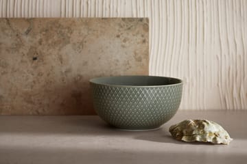 Rhombe Earth 碗 Ø13 cm - Moss - Lyngby Porcelæn