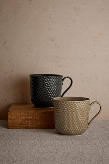 Rhombe Earth 马克杯 39 cl - Slate - Lyngby Porcelæn