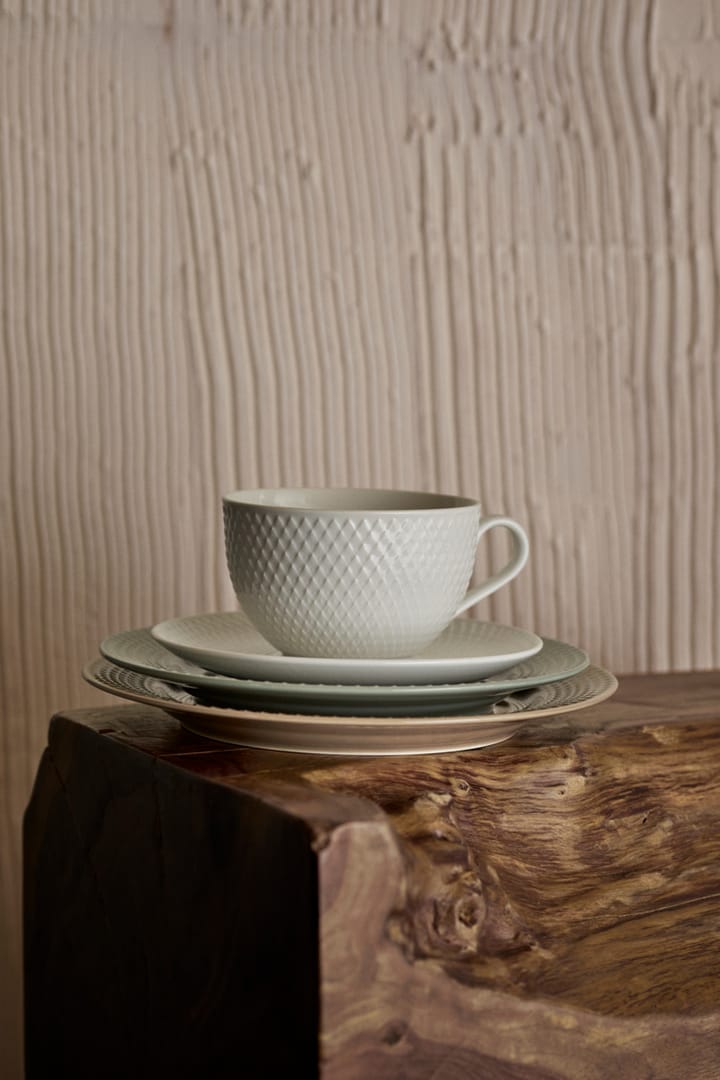 Rhombe Earth lunch 盘子 Ø21 cm - Moss - Lyngby Porcelæn