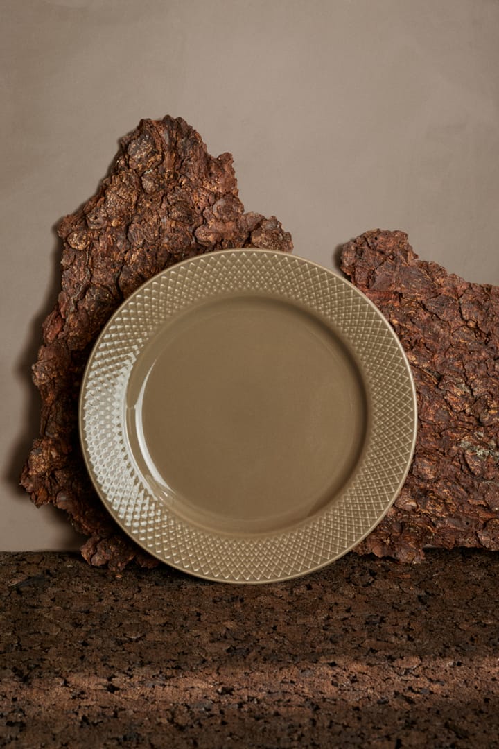 Rhombe Earth lunch 盘子 Ø23 cm - Clay - Lyngby Porcelæn