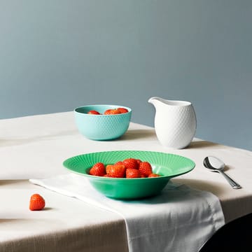 Rhombe 深盘 green - 24.5 cm - Lyngby Porcelæn