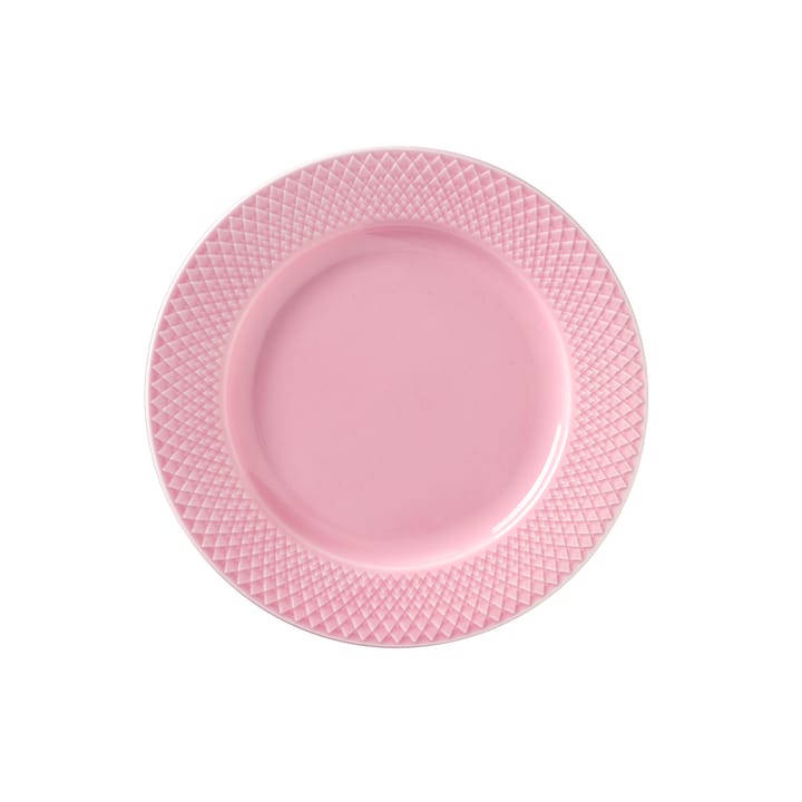 Rhombe 盘子 pink - 21 cm - Lyngby Porcelæn