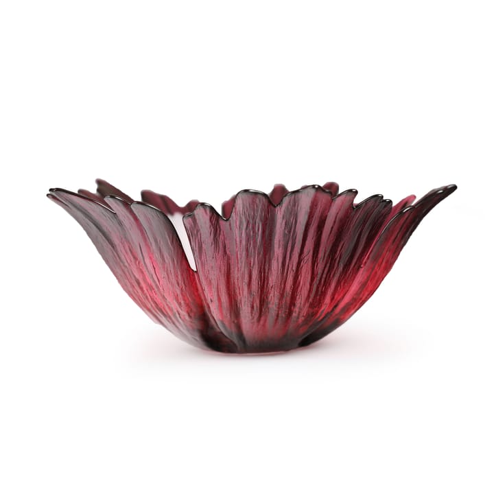 Fleur glass 碗  red pink - small Ø19 cm - Målerås Glasbruk