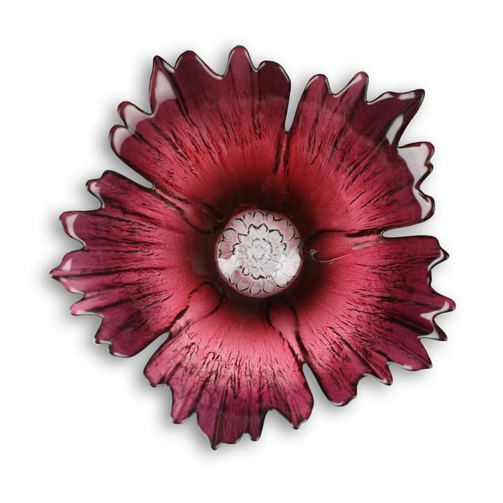 Fleur glass 碗  red pink - small Ø19 cm - Målerås Glasbruk