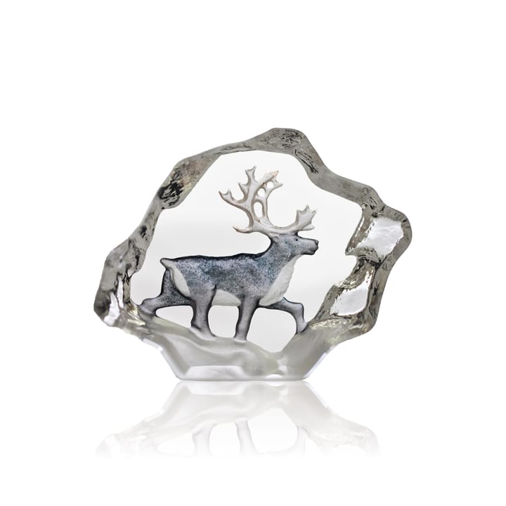 Reindeer glass 雕塑 miniature - 7x5 cm - Målerås Glasbruk