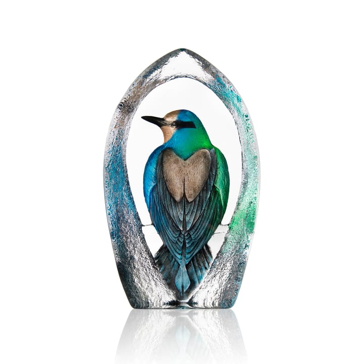 Wildlife Colorina glass sculpture Ltd Ed 27 cm - 蓝色 - Målerås Glasbruk