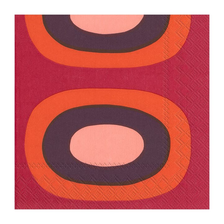 Melooni 餐巾纸 33x33cm 20件装 - 红色 - Marimekko