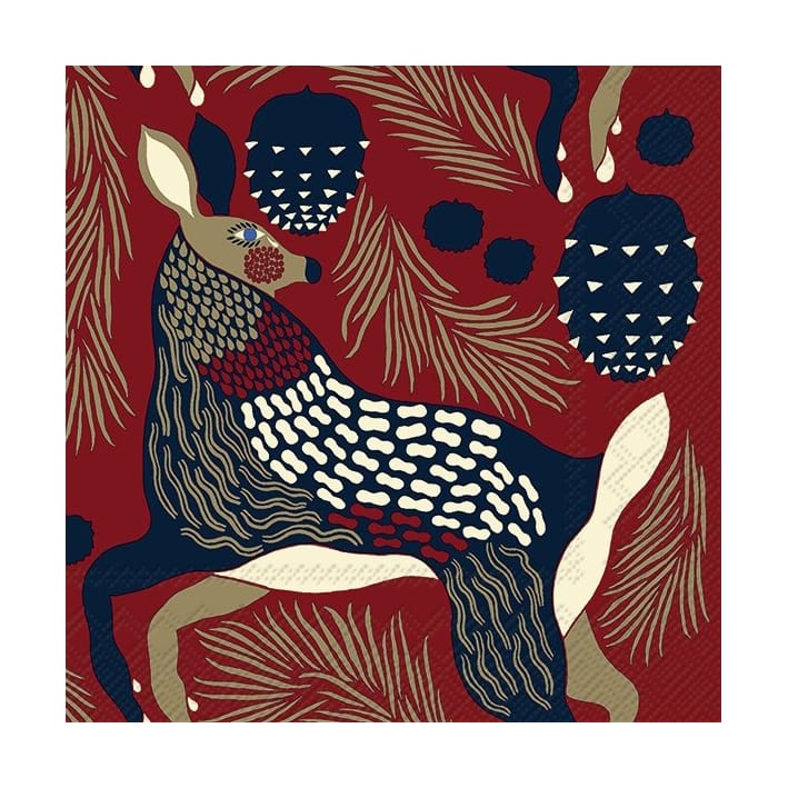 Peura 餐巾纸 33x33cm 20件装 - 褐色 - Marimekko