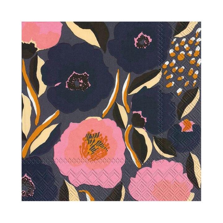 Rosarium 餐巾纸 33x33cm 20件装 - 蓝色 - Marimekko