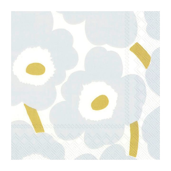 Unikko 餐巾纸 40x40cm 20件装 - 白色-银色 - Marimekko